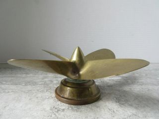 Old Vintage Wm.  Kennedy & Sons Cast Brass Boat Propeller Award Owen Sound Ontario