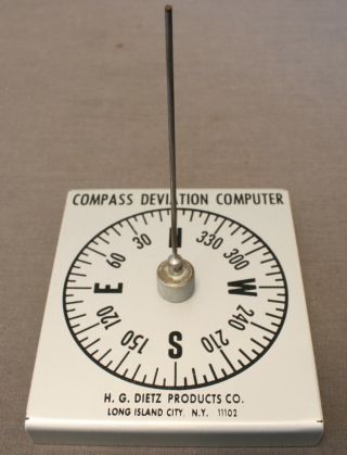 Rare Vintage 1960 ' s H.  G.  Dietz Compass Deviation Computer Marine Navigation Tool 2