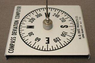Rare Vintage 1960 ' s H.  G.  Dietz Compass Deviation Computer Marine Navigation Tool 3