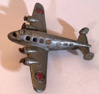 Vintage Cast Iron Toy 4 - Engine Transport Plane -