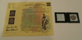 Rare Atocha 1622 - 4 Reales Silver Coin - Grade 2 - Mel Fisher Certificate - Numbered