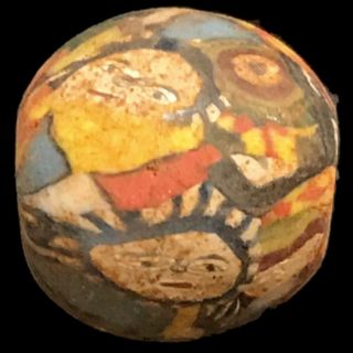 Very Rare Phoenician Face Bead 300bc Quality (large Size) (3)