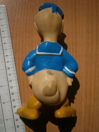 1964 DONALD DUCK WALT DISNEY RUBBER TOY DOLL PUPPET BISERKA ART 66 YUGOSLAVIA 4