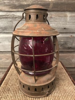Vintage Perko Marine Ship Lantern Brass Nautical Lamp