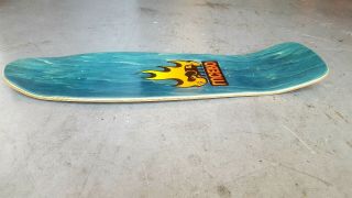 Vintage 1989 John Lucero Black Label 12XU Rare Skateboard Deck Teal Stain NOS 8