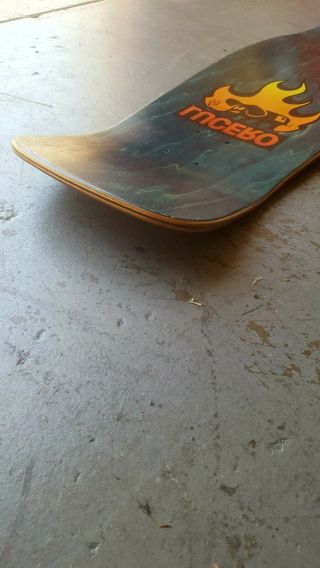 Vintage 1989 John Lucero Black Label 12XU Rare Skateboard Deck Teal Stain NOS 9