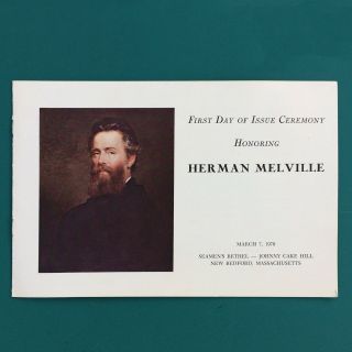 1970 Booklet & 2 Covers First Day Of Issue Ceremony Celebrating Herman Melville
