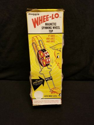 Vintage 1960s Maggie Whee - Lo Magnetic Spinning Wheel W Speed Control & Whee - Lets