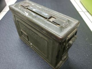 Wwii Us Army Ammo Can Cal 30 M1 Crown Flaming Bomb Ammunition Box