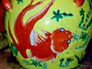 Antique Chinese Vibrant Koi Fish Bowl With Lid Da Qing Daoguang Nian Zhi 2