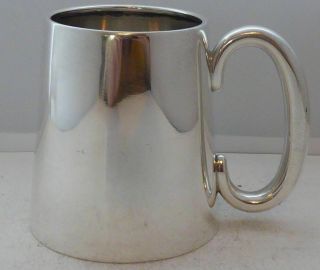 Birmingham 1926 Hallmarked Solid Silver Christening Mug Tankard 4