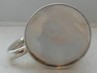 Birmingham 1926 Hallmarked Solid Silver Christening Mug Tankard 6