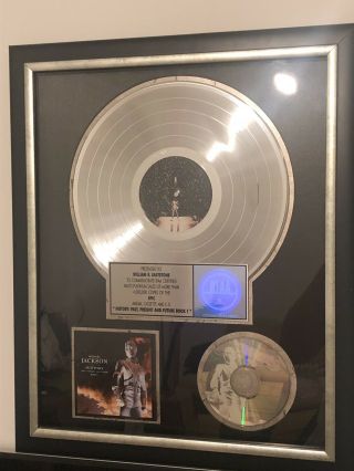 Rare Michael Jackson History Riaa 4m Copies Platinum Award