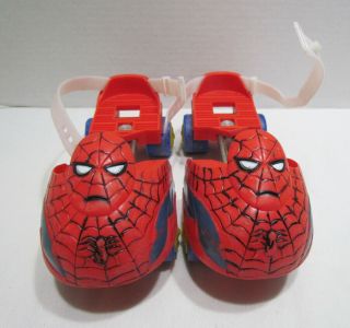 The Spider - Man 1979 Hero Toy Plastic Roller Skates Larami Marvel