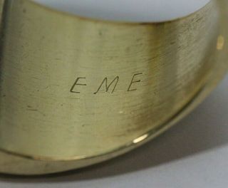 Vintage Large 14K YELLOW GOLD Class Ring: 28.  6 Grams SCRAP,  Size 12.  5 4