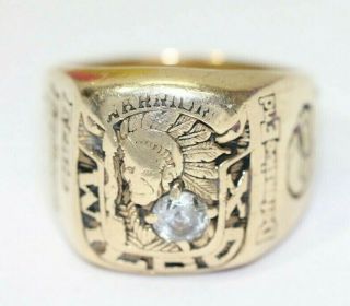 Vintage Large 14K YELLOW GOLD Class Ring: 28.  6 Grams SCRAP,  Size 12.  5 8