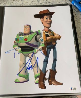Rare Toy Story Tom Hanks And Tim Allen Signed 11x14 Photo Beckett Bas