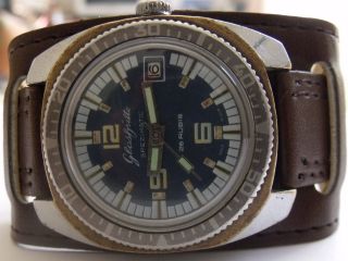 Very Rare - Gub - " Glashutte " - Spezimatic 26j &date Gdr Wrist Watch - Men,  S -