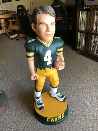 Rare Brett Favre Green Bay Packers 3 Foot Bobblehead - Legends Of The Field 5/100