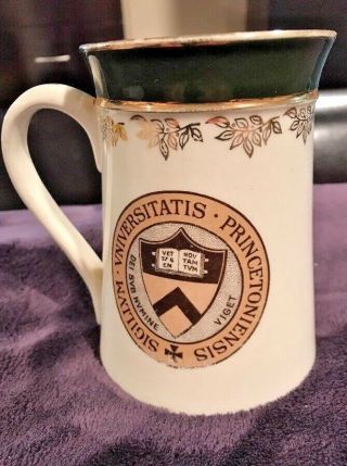 Antique 1900s Princeton Tigers Football Mug by F EARL CHRISTY Avon Porcelain Cup 3