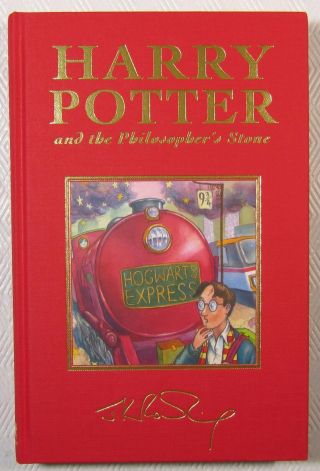 Harry Potter Philosophers Stone 1st/1st Uk Deluxe Hc Rare 1st Printing