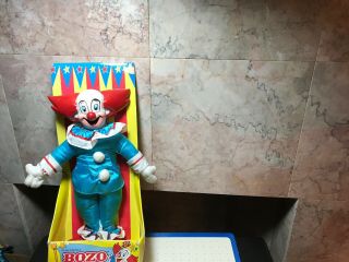 Play By Play 1994 Bozo The Clown 13” Plush W/plastic Head - L - 92