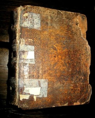 1741 HOLY BIBLE Illustrated PIGSKIN Antique GERMAN Luther PLATES Vellum BOOK Old 4