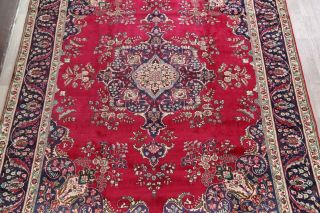 One - of - a - Kind Oriental Floral Rugs Hand - Knotted Wool Room Size Carpet 10x12 RED 3