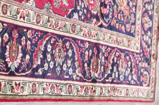 One - of - a - Kind Oriental Floral Rugs Hand - Knotted Wool Room Size Carpet 10x12 RED 5