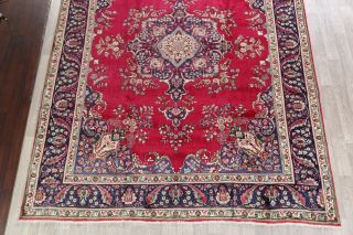 One - of - a - Kind Oriental Floral Rugs Hand - Knotted Wool Room Size Carpet 10x12 RED 6