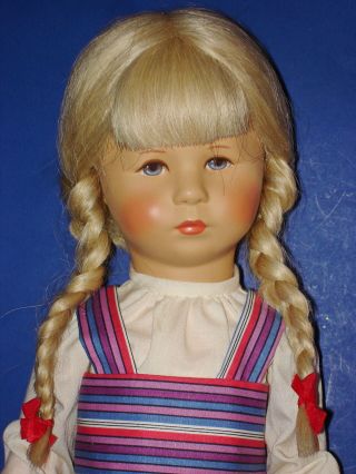 18.  5 " Kathe Kruse Blonde Hair Doll Xii 47 H Hampelchen Face Germany 1978