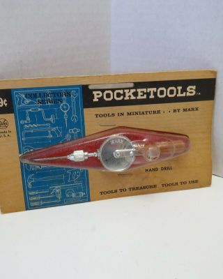 Marx Toys Pocket Tools Hand Drill In Package 1272