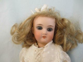 Antique German Bisque Doll Open/closed Mouth Stationary Eyes Jointed Body 9.  5