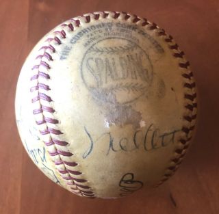 Rare 1941 Brooklyn Dodgers Team Signed Auto National League Spalding Baseball 4
