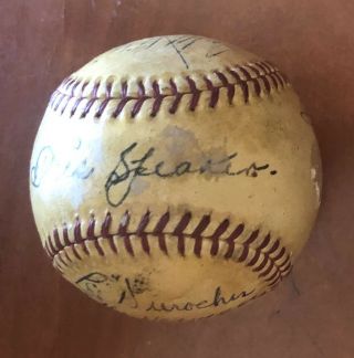 Rare 1941 Brooklyn Dodgers Team Signed Auto National League Spalding Baseball 5