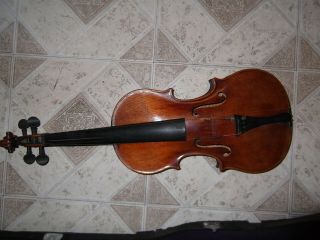 A rare fine Old Violin one bow and old case full 4/4 Mathias Hornsteiner 1872 3