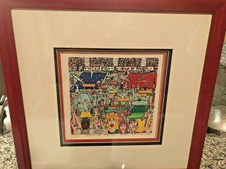 James Rizzi: 3d " Striving For That Perfect Ten " (signed) Rare 1992