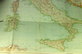 WWII German Wehrmacht Karte von Italien MAP OF ITALY 1944 4