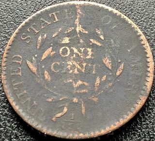 1794 Large Cent Liberty Cap Flowing Hair One Cent Better Grade Rare 12796 4