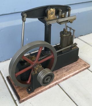 Vintage Large Cast & Brass Stuart Walking Beam Live Steam Engine Model