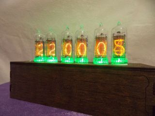 In14 Nixie Tube Clock Vintage Pulsar Assembled Adapter 6 - Tubes By Retroclock