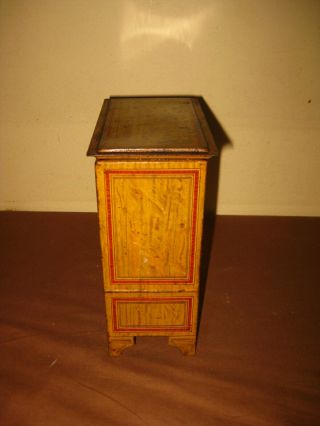 ANTIQUE VICTORIAN HUNTLEY & PALMERS BISCUIT CHINA CABINET TIN BOX CAN 1912 RARE 2