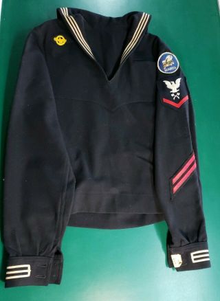 Wwii Us Navy Seabees Blue Jumper 