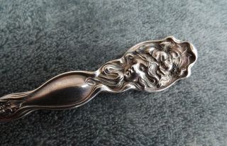 Evangeline By Unger Brothers 5 7/8 " Sterling Souvenir Spoon Circa 1904 Chicago