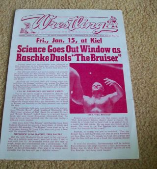 16 Vintage St.  Louis Wrestling Club Programs,  1971,  Most are VG, 7