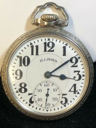 Illinois Bunn Special 21 Jewel Pocket Watch - Rare 161a Model - Near