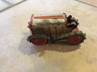 Antique Marx Tin Toy Tractor Unrestored Farm 1930’s Wind Up Toy Diecast