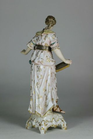 Antique German 19th Century KPM BERLIN Porcelain Figure of a Lady QUALITY 5