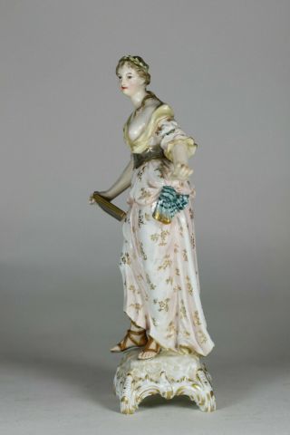 Antique German 19th Century KPM BERLIN Porcelain Figure of a Lady QUALITY 6