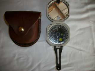 Brunton Pocket Compass Transit Classic With Leather Case